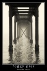 Foggy pier Foggy pier