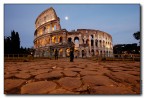 Colosseo con turista Colosseo con turista