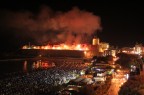Termoli - Incendio del castello Termoli - Incendio del castello