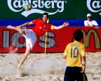 Oggi al Circo Massimo si  giocata la Finale dell'Eurocup Beach Soccer 2009 tra Spagna e Svizzera. Una gradevole partita che si  conclusa col successo per 6 a 4 dei lusitani.