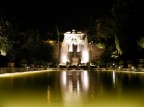 Un particolare di Villa d'Este di notte