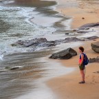 Una donna al mare Una donna al mare