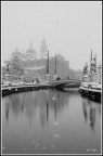 padova, prato della valle, sfondo di Santa Giustina. 
nevicata del 19 dicembre 2009
eos 40D