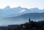 Pinerolo e il Monviso. Pinerolo e il Monviso.