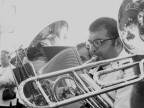 La banda del Paese di Onano si esibisce in una festa locale - Agosto 2003