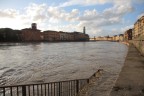 l'Arno a Pisa durante una delle sue piene