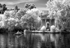 Converiosne in BW di uno degli scatti della serie realizzata a Villa Borghese-Roma