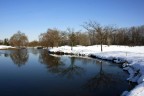 neve sul campo da golf neve sul campo da golf