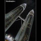 The Petronas by night The Petronas by night