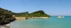Panorama della costa di Corfù Panorama della costa di Corfù