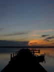 il pontile di sera il pontile di sera