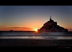 Sunset at Le Mont Saint Michael - Normandy Sunset at Le Mont Saint Michael - Normandy
