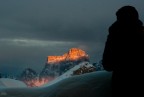 Io e un mio amico siamo andati a goderci il tramonto in Dolomiti. Straordinaria enrosadira.