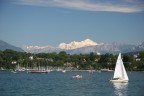 Mont-Blan dal lago di Ginevra.