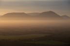 I Colli Euganei visti dai Berici di prima mattina, gennaio 2012