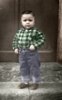 1959 + gli anni di questo bambino  l'anno in cui mi  stata scattata questa foto che io ho solo colorato in PS