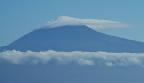 Una Particolare formazione di nuvole sulla cima del Teide
