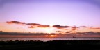 pink, red, orange and sea.