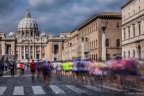 Maratona di Roma 2012 - Passati a velocit supersonica il gruppetto di extraterresti africani, sembrava davvero un fiume di podisti!!