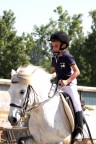 Mio nipote ad una lezione di equitazione... la 15 per essere precisi :-)