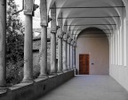 chiostro della cattedrale di San Colombano a Bobbio chiostro della cattedrale di San Colombano a Bobbio