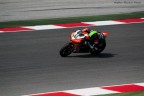 Laverty in uscita dalla curva al circuito di Misano