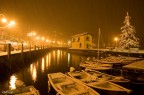 Il porto... sotto una fitta nevicata Il porto... sotto una fitta nevicata