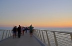 Uno scorcio del meraviglioso pontile sul mare di Lido di Camaiore, in un bel tramonto di fine estate