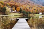 Lago di Lagolo (Trento) , vista dal pontile.