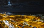 notte di luna rossa ad Ostia Lido questa volta di dimensioni pi appropriate...