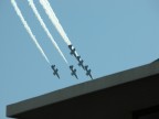 per un principiante come me ci sono voluti molti scatti per riuscire senza cavalletto ad immortalare le velocissime frecce tricolori