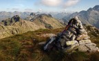 Pressi di Forcella Segura, gruppo di Cima d'Asta (TN), panorama verso nord, agosto 2013