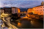 Rovereto con il ponte Forbato. Rovereto con il ponte Forbato.