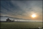 Paesaggio mattutino invernale
