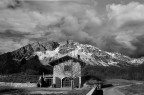 Sperimentazioni in B&W.La montagna  trentina DOC mentre il cielo  Messicano.