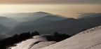 Dalla Cima del Mesole 1670m;Piccole Dolomiti; sguardo verso le nebbie padano-venete, gennaio 2014