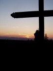 La croce al tramonto La croce al tramonto