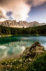 Il Latemar ed il lago di Carezza Il Latemar ed il lago di Carezza