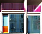Roma - Palazzo a colori - finestre
