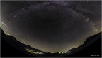 fusione con Photomerge di Photoshop di 6 scatti verticali con Canon 60D+Sigma 10-20 4-5.6, a 10mm, ISO 3200, f/4 e t 33 sec, sviluppo in Lightroom 4.4 ...