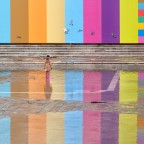 Uno dei tanti giorni d' acqua alta a Venezia