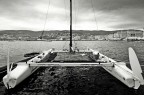 Trieste Barcolana 2014,un bimarano in attesa di partecipare alla gara,Nikon D70s,Tamron 10/24 a 10mm.