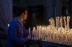 La festa della Salute nella chiesa a Punta della Dogana a Venezia.