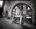 Oasi di Sant'Alessio, Pavia

camera > Mary Stuart Queen of Scots, homemade pinhole, 4x5" format, FL40mm, F186, wood
film > Fomapan 100 (sheet 4x5")
exposure > 3min, read with Rapri E201, extintion soviet spotmeter 0,8
rise > no
development > Adox APH09, 1+37,  tank AP Compact, "Taco metod", 7min, 
scanned > Epson V600