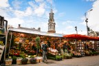 Amsterdam, mercato galleggiante dei fiori sul Singel
