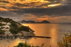 suggerimenti e consigli sempre ben accettati

tramonto su Cala Feola nell'isola di Ponza; sullo sfondo l'isola di Palmarola
Nikon D700
obbiettivo Nikkor 28-300 mm.
apertura f.11
esposizione 1/125 sec.
focale 62 mm.
ISO 400