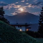 Early moon and diagonal grass Early moon and diagonal grass