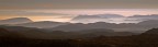 Panorama verso est da Cima Portule 2308m, Altopiano di Asiago, mattina, fine estate