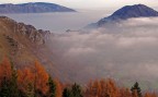 Panorama verso est da "Cima Alta", Gruppo del Novegno, autunno 2015