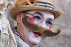Uno dei componenti de "I bagnanti di Senigallia", il gruppo mascherato che si  aggiudicato il primo premio al carnevale di Venezia del 2016.